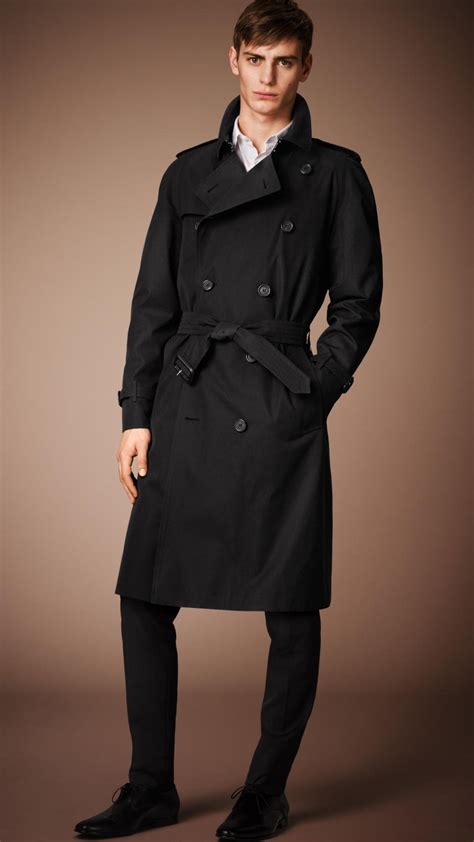 black burberry trench coat mens|burberry trench coat men's outlet.